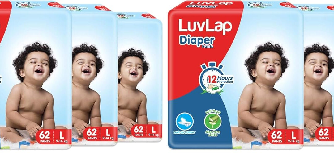 LuvLap Baby Diaper Pants S Size (Small), with Aloe Vera Lotion for rash protection, Pack of 78 Count, with upto 12Hr protection - Image 3