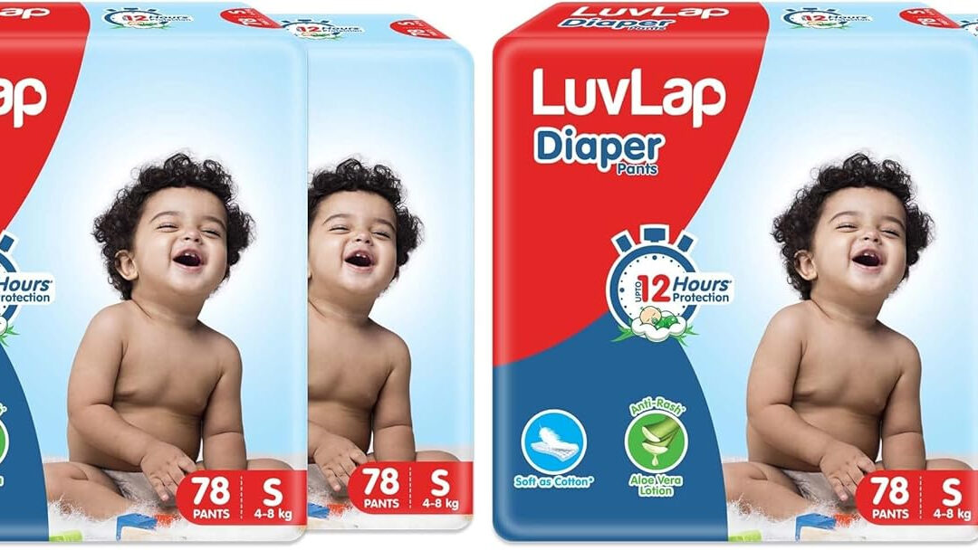 LuvLap Baby Diaper Pants S Size (Small), with Aloe Vera Lotion for rash protection, Pack of 78 Count, with upto 12Hr protection - Image 5